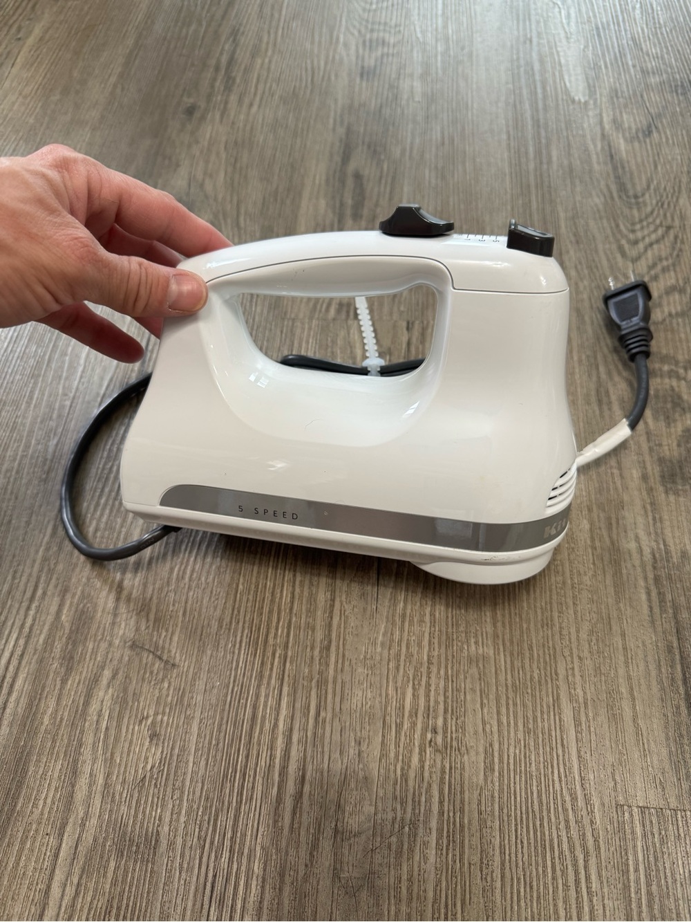 Kitchen Aid Ultra Power Hand Mixer 5 Speeds White KHM512WH Head Unit Only